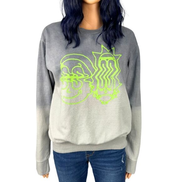 Rick & Morty Gray Crew Neck Graphic Sweatshirt - Picture 2 of 5